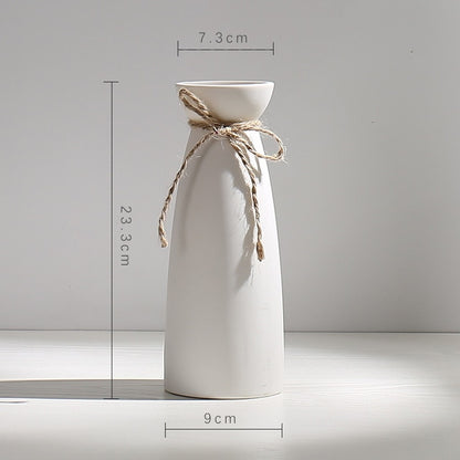 Minimalist white vase