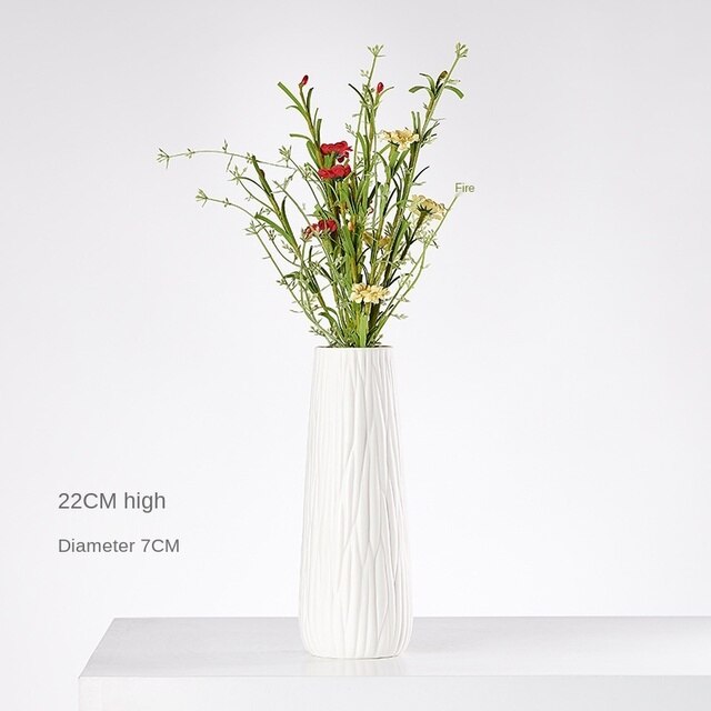 Minimalist white vase