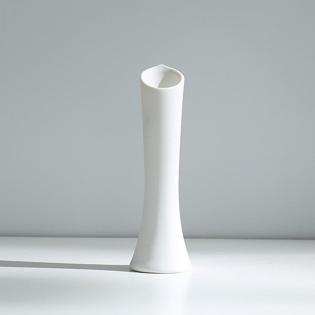 Minimalist white vase