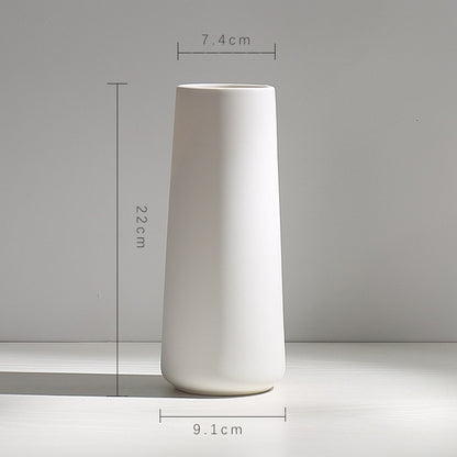 Minimalist white vase