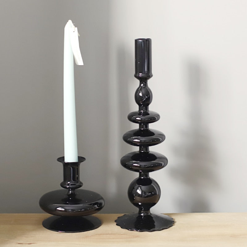 Black Candle Holder