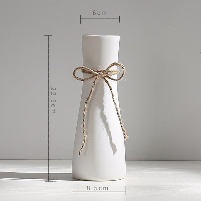 Minimalist white vase