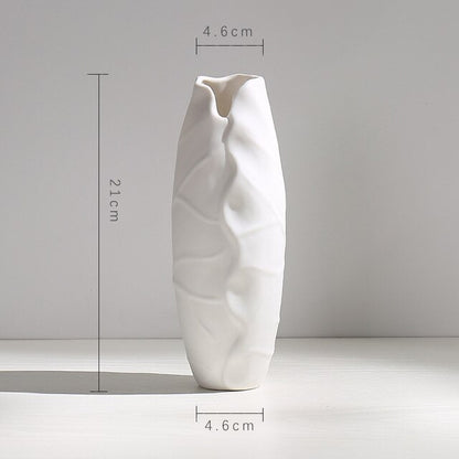 Minimalist white vase