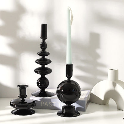 Black Candle Holder