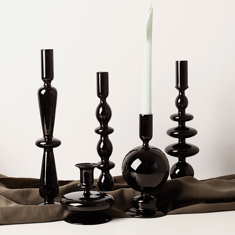 Black Candle Holder