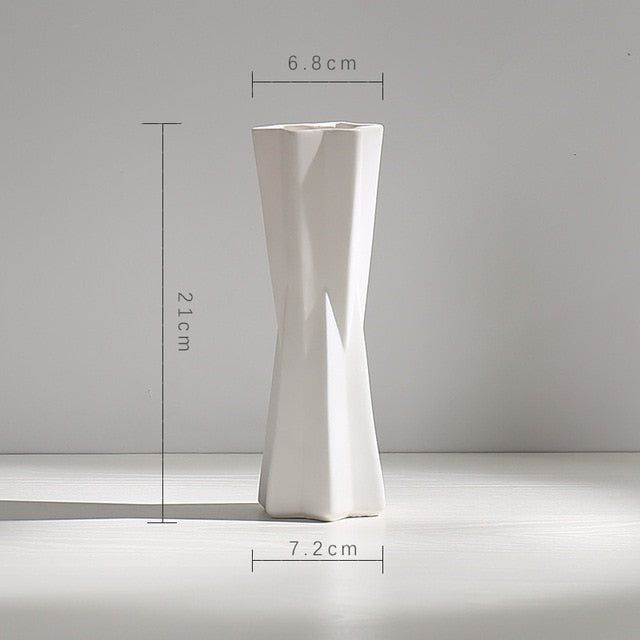 Minimalist white vase