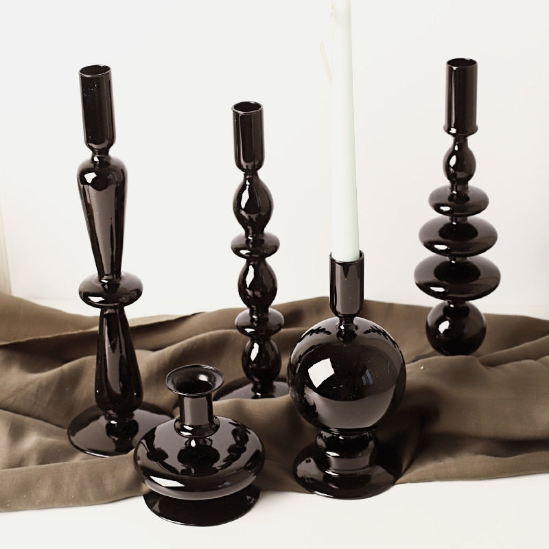 Black Candle Holder