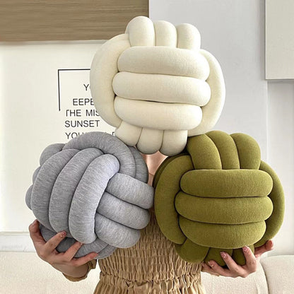 Knotting Crafted Cotton Pillow